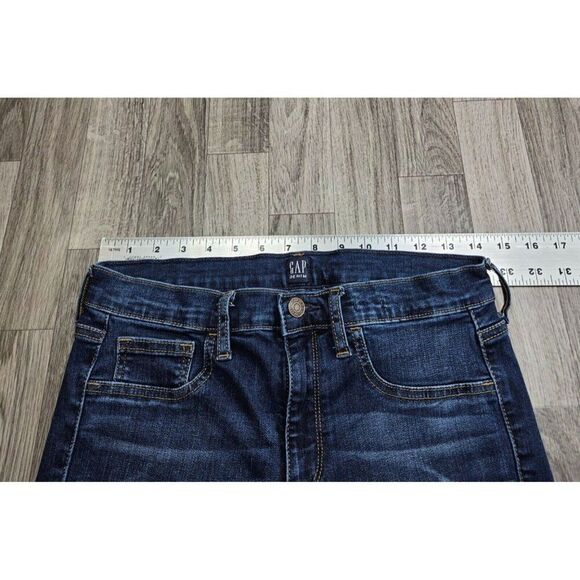 (3/$35) Gap Size 29 / 8 Regular Distressed Skinny Favorite Blue Jeans Jeggings - Picture 8 of 12